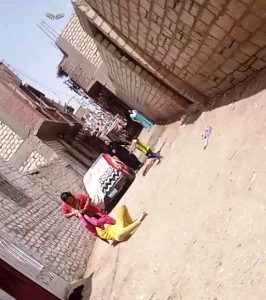 تجريد القبطية القاصر / جومانة روماني نبيل ماكين مكاري، (14 سنة) من ملابسها